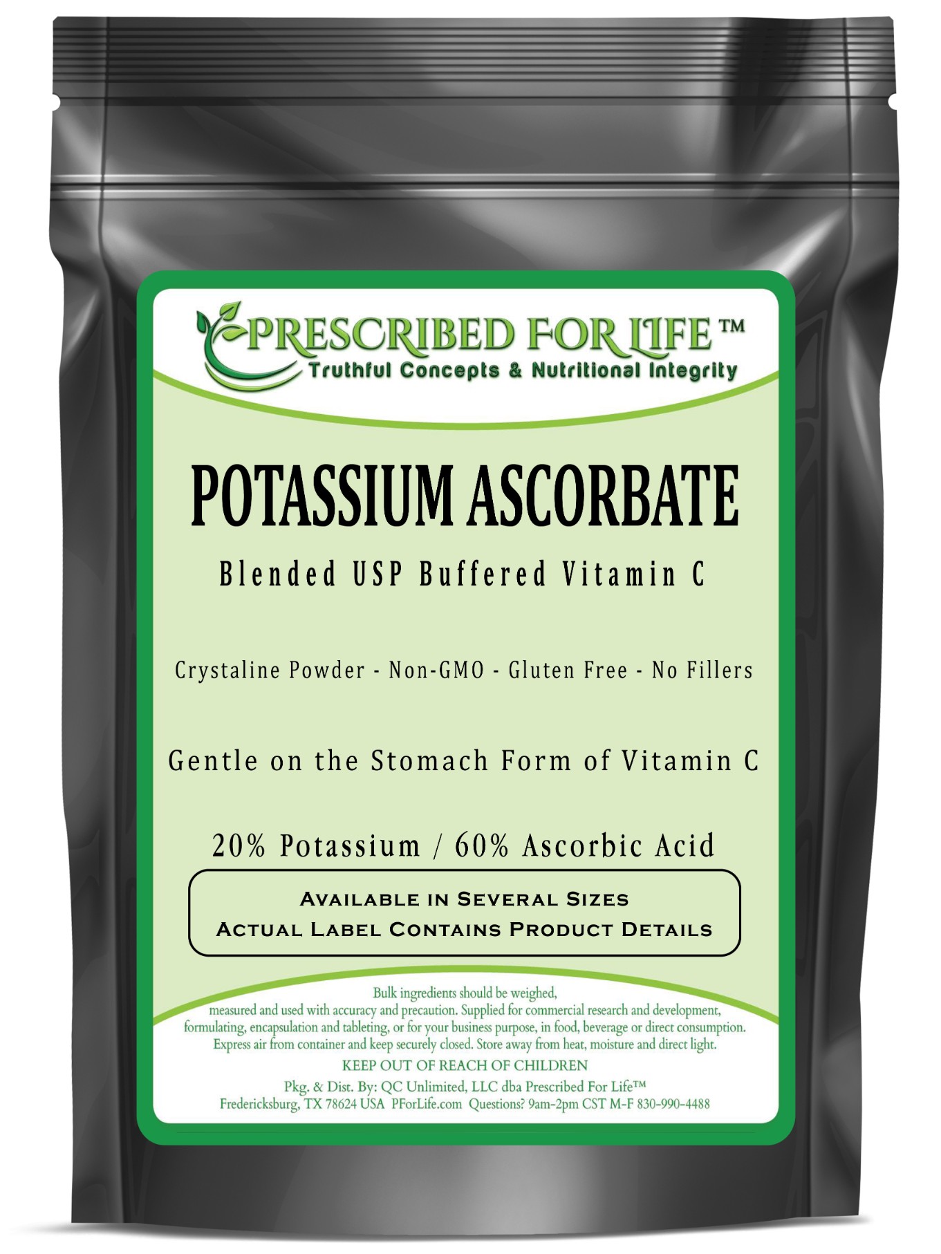 Potassium Ascorbate Blended USP Buffered Vitamin C Powder Ascorbic